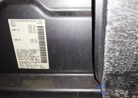 2020 Nissan Altima Sv Intelligent Awd z USA, uszkodzony, nr VIN 1N4BL4DW9LC281956